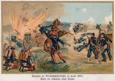 La battaglia di Wissembourg, la morte del generale Douay da French School