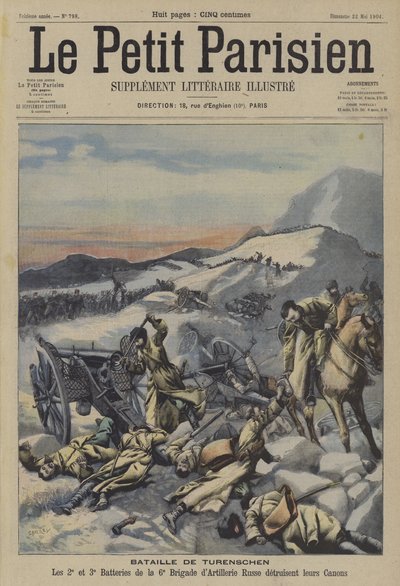 Battaglia del fiume Yalu, guerra russo-giapponese da French School