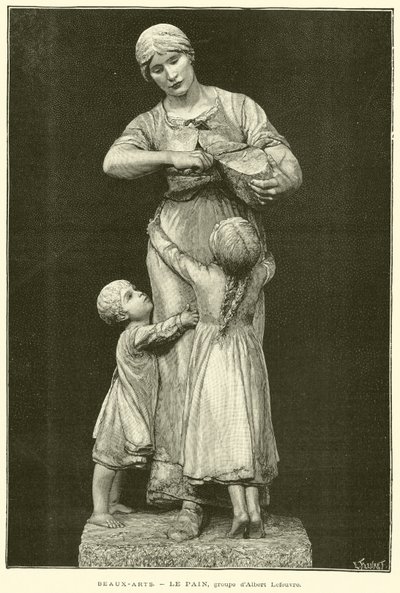 Belle Arti, Il Pane, gruppo di Albert Lefeuvre da French School