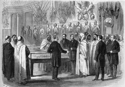 Ben Mahi Ed Din Abd El Kader (Abd El-Kader) (1808 - 1883) Emiro algerino in visita al Museo dell