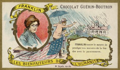 Benjamin Franklin, scienziato, inventore e politico americano da French School