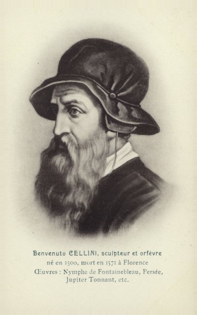 Benvenuto Cellini, scultore e orafo italiano (litografia) da French School