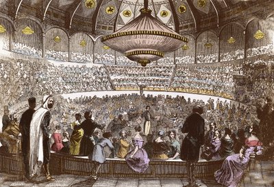Berlioz dirige il suo concerto il 19 gennaio 1845 al Cirque Olympique di Parigi da French School