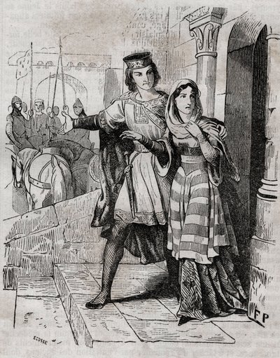 Bertrade di Montfort (1070-1117) Regina di Francia con Filippo I Re di Francia da French School