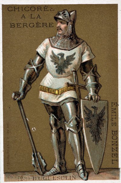 Bertrand du Guesclin (Duguesclin) (ca. 1320-1380). Conestabile di Francia da French School