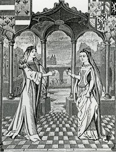 Fidanzamento di Massimiliano I e Maria, duchessa di Borgogna nel 1477, da un