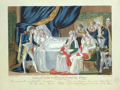 Nascita di Napoleone II, Re di Roma, 20 marzo 1811 da French School