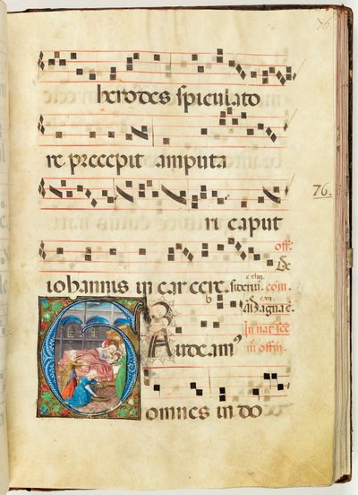 Nascita della Vergine, Graduale, f.76 da French School
