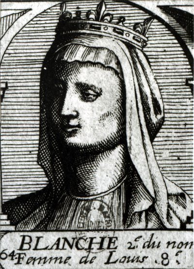 Bianca di Castiglia (1188-1252) Regina di Francia da French School