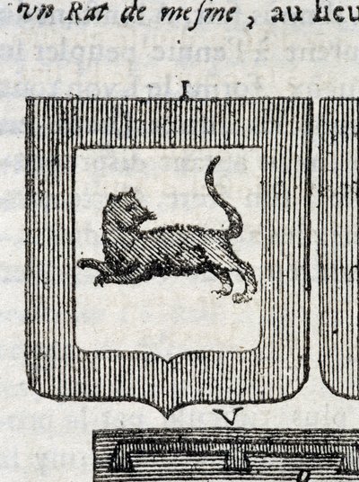 Blasone del Reggimento di Fanteria Italiano in "La Vraye and Perfect Science of Arms or the Armorial Index" di Pierre Palliot da French School