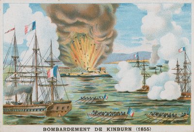 Bombardamento di Kinburn, 1855 da French School