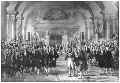 Bonaparte, Primo Console (1769-1821) in visita ai membri dell