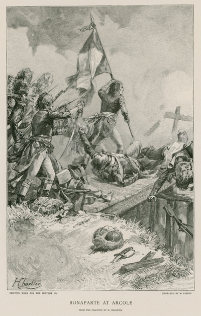 Bonaparte ad Arcole da French School