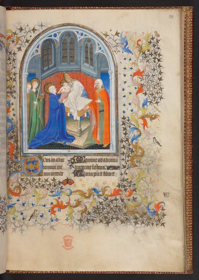 Libro delle Ore, Add MS 32454 f.38r, Francia da French School