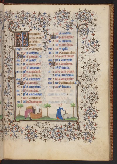 Libro delle Ore, Add MS 32454 f.6r, Francia da French School