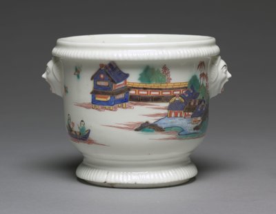 Raffredda bottiglie, fabbricato dalla Fabbrica di Porcellana di Saint Cloud, Francia da French School