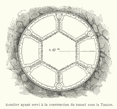 Scudo usato per la costruzione del tunnel sotto il Tamigi da French School