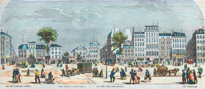 Boulevard des Filles du Calvaire e Boulevard du Temple - Rue Pont aux Choux - Rue des Filles-du-Calvaire - Rue Saintonge - Incisione in 
