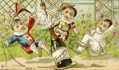 Boum!!! Champagne!, c.1895 da French School