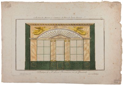 Boutique di M. Lescot, farmacista, rue de Gramont, Parigi da French School