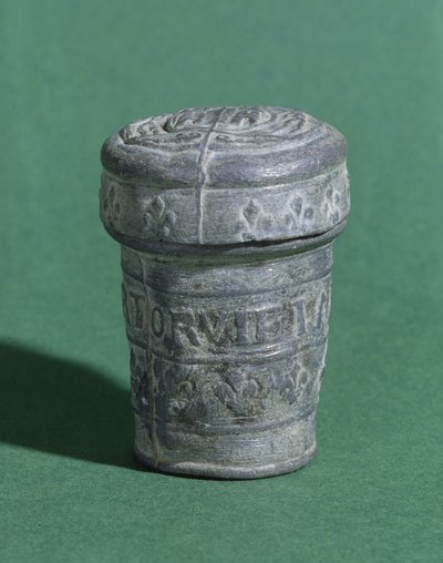 Scatola per orvietano (piombo) da French School