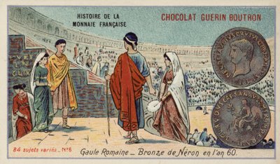 Moneta di bronzo di Nerone, Gallia romana, 60 da French School