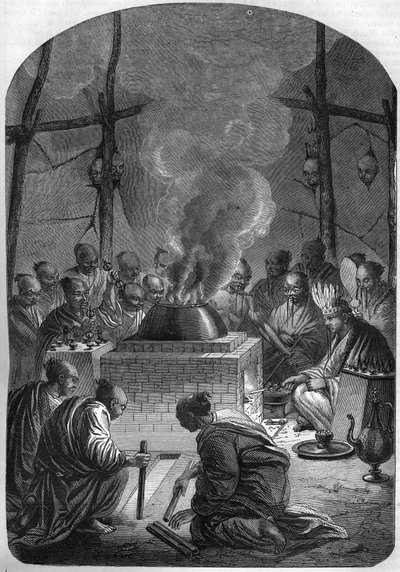 Buddismo: Incinerazione di un lama tibetano (alto sacerdote) nel popolo Kalmyk, Russia da French School