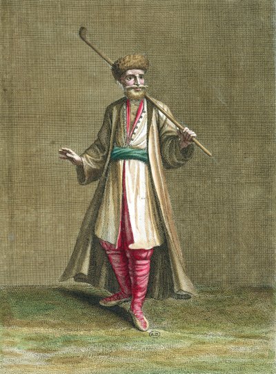 Costume bulgaro, illustrazione da Recueil de Costumes du Levant, 1707-8 da French School