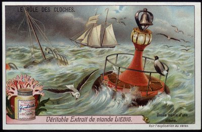 Boa con campana per avvertire le barche - Chromo Liebig da French School
