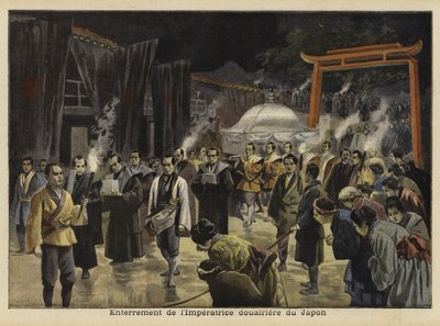 Funerale della Imperatrice Vedova del Giappone, 1897 da French School