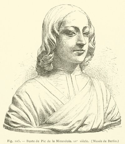 Busto di Pico della Mirandola, XV secolo, Museo di Berlino da French School