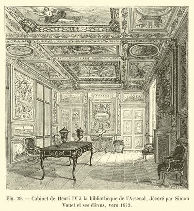Gabinetto di Enrico IV alla biblioteca dell