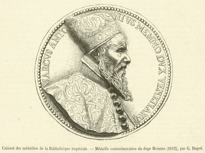 Gabinetto delle medaglie della Biblioteca Imperiale, medaglia commemorativa del doge Memmo da French School