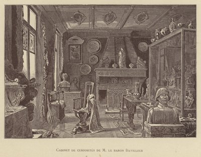 Gabinetto delle curiosità del Barone Davillier da French School