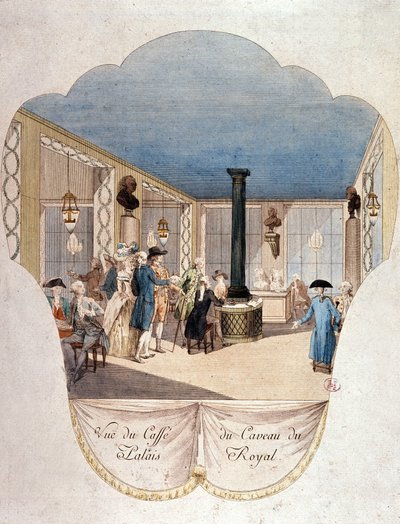 Cafe du Caveau du Palais Royal, Parigi da French School