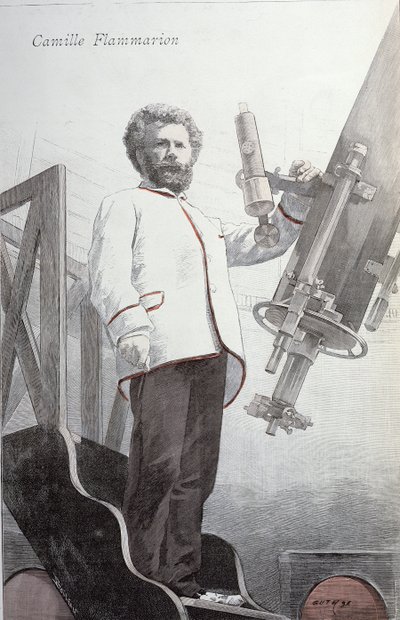 Camille Flammarion, da La Revue Illustre, pubblicato gennaio 1891 da French School