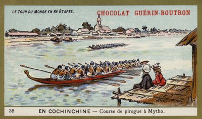 Gara di canoe a Mytho, Cocincina da French School
