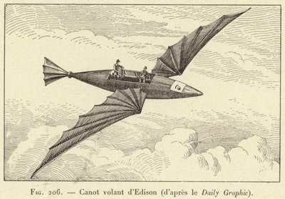 Canotto volante di Edison (dopo il Daily Graphic) da French School