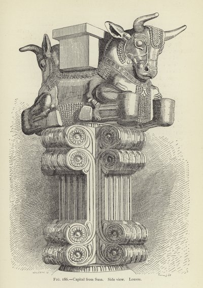 Capitello da Susa, Vista laterale, Louvre da French School