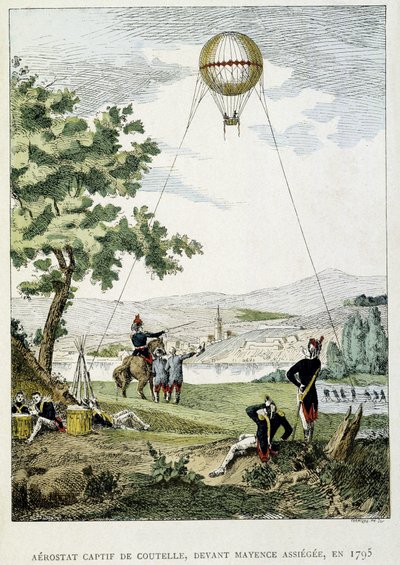 Aerostato prigioniero di Jean Marie Joseph Coutelle (1748-1835), prima dell
