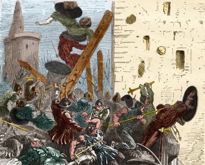 Cattura di Carcassonne durante la crociata contro gli Albigesi nell