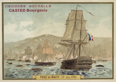 Cattura di Malta da parte dei francesi, 12 giugno 1798 da French School