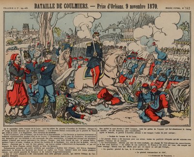 Cattura di Orleans da parte dei francesi dopo la Battaglia di Coulmiers, Guerra Franco-Prussiana, 9 novembre 1870 da French School