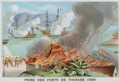 Cattura dei forti di Tourane, 1859 da French School