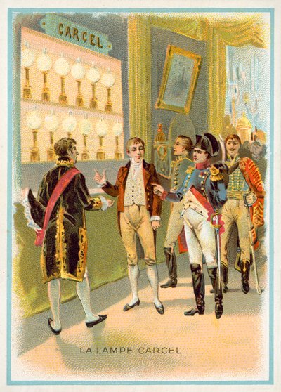 Lampade Carcel, Francia da French School