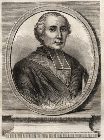 Cardinale Francois-Nicolas-Madeleine (Francois Nicolas Madeleine) Morlot 1795-1862 - Arcivescovo di Parigi e Cardinale da French School
