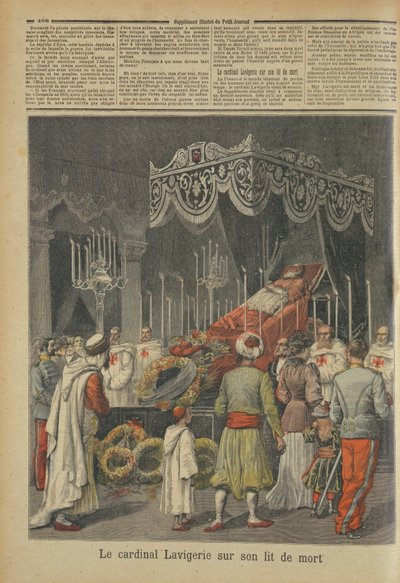 Cardinale Lavigerie sul letto di morte da French School