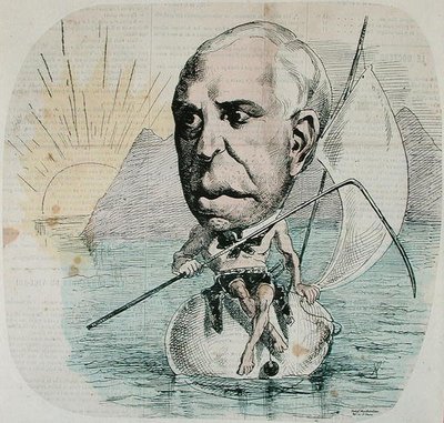 Caricatura di Auguste Nelaton da French School