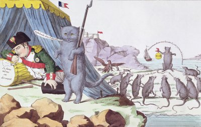 Caricatura di Napoleone Bonaparte (1769-1821) all