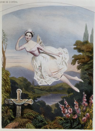 Carlotta Grisi (1819-99) come Giselle, dal balletto omonimo di Adolphe Adam (1803-56) da French School